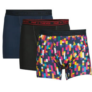🆕Pair of Thieves Men's 4-Way Performance Stretch Boxer Briefs, 3-Pack Small